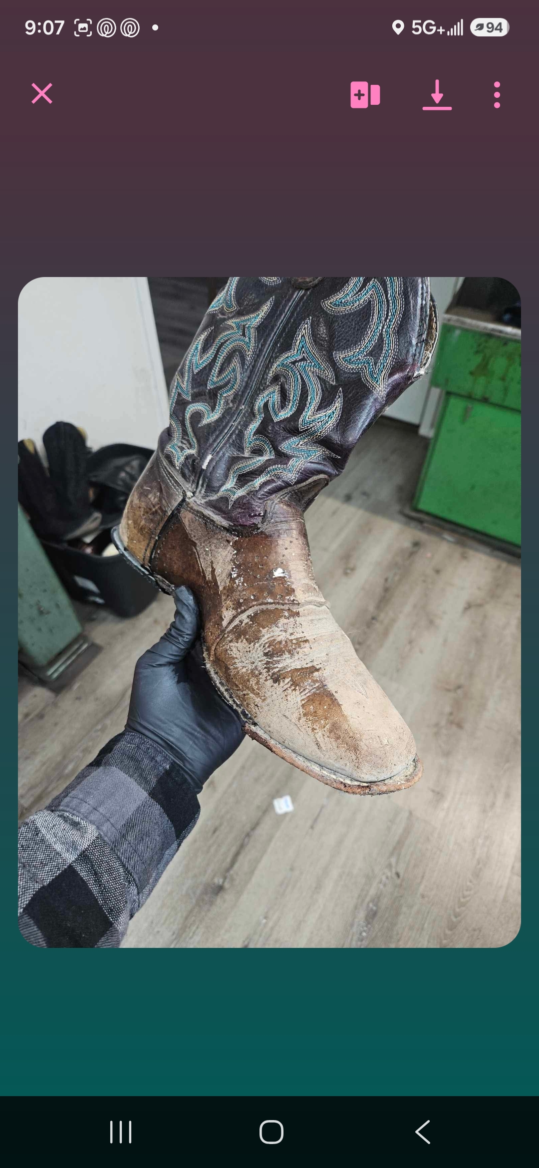 Before &mdash; Western Boots &mdash; Half-Sole & Polish