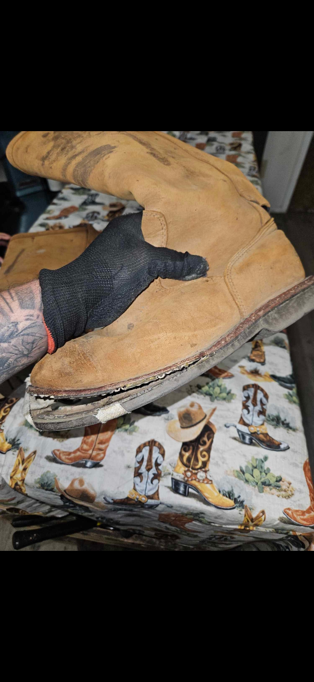 Before - Chippewa Work Boots &mdash; Vibram Resole